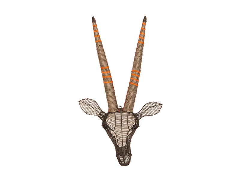 Gemsbok-grey-orange, black frame